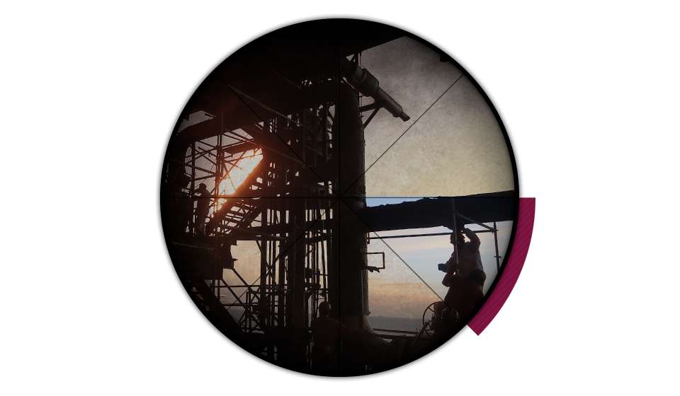 Inspección en Plataforma Marina